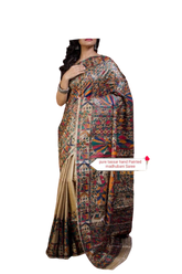 Pure tussar ghicha silk saree Manish